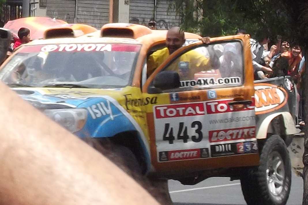 Das Fahrzeug von Diego Weber und Alonso Carrillo